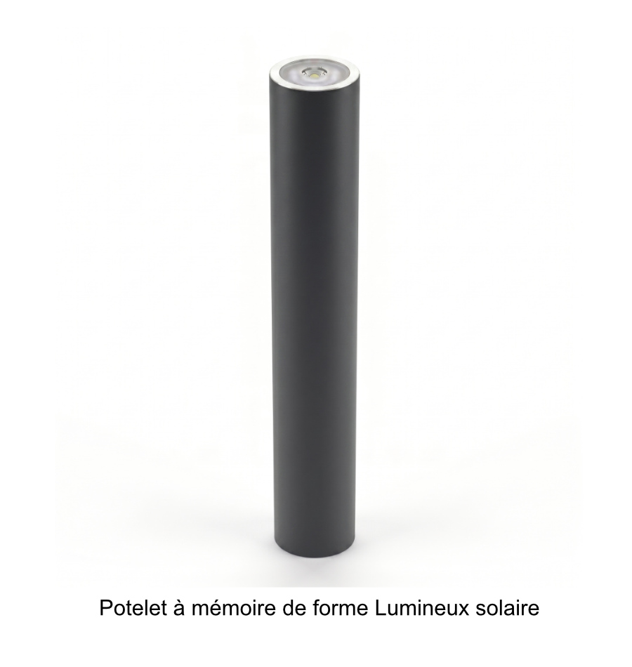 Potelet à mémoire de forme Lumineux solaire